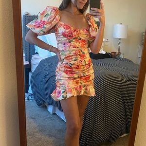 For Love & Lemons Versilla Mini Floral Dress - Sm